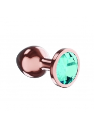 Пробка цвета розового золота с малиновым кристаллом Diamond Topaz Shine L - 8,3 см. - Lola Games - купить с доставкой в Иркутске