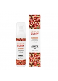 Разогревающее массажное масло  с ароматом клубники Gourmet Strawberry - 50 мл. - Exsens - купить с доставкой в Иркутске