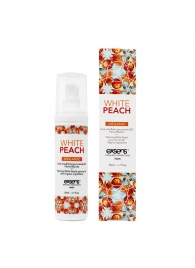 Разогревающее массажное масло Gourmet White Peach Organic с органическими ингредиентами - 50 мл. - Exsens - купить с доставкой в Иркутске