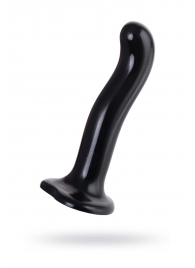 Черный стимулятор для пар P G-Spot Dildo Size M - 18 см. - Strap-on-me - в Иркутске купить с доставкой