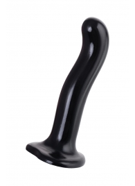 Черный стимулятор для пар P G-Spot Dildo Size M - 18 см. - Strap-on-me - в Иркутске купить с доставкой