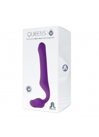 Лиловый безремневой страпон Queens M - Adrien Lastic - купить с доставкой в Иркутске