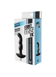 Черная вибропробка для простаты FantASStic Vibrating Prostate Plug - 14,5 см. - Dream Toys - в Иркутске купить с доставкой