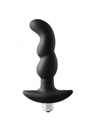 Черная вибропробка для простаты FantASStic Vibrating Prostate Plug - 14,5 см. - Dream Toys - в Иркутске купить с доставкой