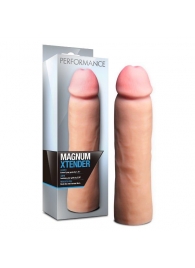 Телесная фаллическая насадка на пенис Magnum Xtender - 23 см. - Blush Novelties - в Иркутске купить с доставкой