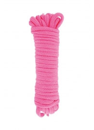 Розовая веревка для связывания Sweet Caress Rope - 10 метров - Sweet Caress - купить с доставкой в Иркутске