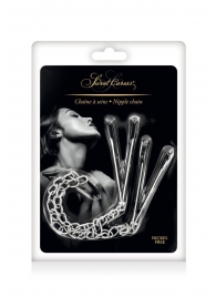 Регулируемые зажимы для сосков Sweet Caress Nipple Chain - Sweet Caress - купить с доставкой в Иркутске