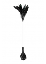 Двусторонний стек-щекоталка Sweet Caress Feather Whip - 58 см. - Sweet Caress - купить с доставкой в Иркутске