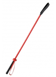 Красно-черный гладкий стек - 71 см. - Fetish Tentation - купить с доставкой в Иркутске