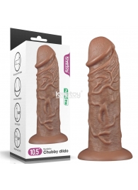 Коричневый фаллоимитатор Cubby dildo - 26,6 см. - Lovetoy в Иркутске Коричневый фаллоимитатор Cubby dildo - 26,6 см. - Lovetoy
