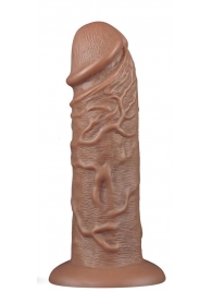 Коричневый фаллоимитатор Cubby dildo - 26,6 см. - Lovetoy в Иркутске Коричневый фаллоимитатор Cubby dildo - 26,6 см. - Lovetoy