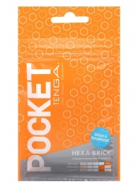 Карманный мастурбатор HEXA-BRICK - Tenga - в Иркутске купить с доставкой
