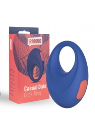 Синее эрекционное кольцо RRRING Casual Date Cock Ring - FeelzToys - в Иркутске купить с доставкой