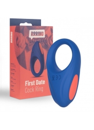 Синее эрекционное кольцо RRRING First Date Cock Ring - FeelzToys - в Иркутске купить с доставкой