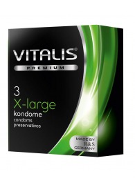 Презервативы увеличенного размера VITALIS PREMIUM x-large - 3 шт. - Vitalis - купить с доставкой в Иркутске
