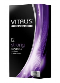 Презервативы с утолщённой стенкой VITALIS PREMIUM strong - 12 шт. - Vitalis - купить с доставкой в Иркутске