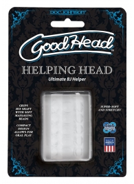 Прозрачный мастурбатор HELPING HEAD - Doc Johnson - в Иркутске купить с доставкой