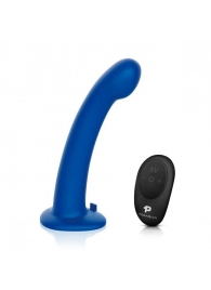 Синяя насадка Remote Control P-Spot G-Spot с черными трусиками - 20 см. - Pegasus - купить с доставкой в Иркутске