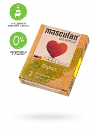 Экологически чистые презервативы Masculan Organic - 3 шт. - Masculan - купить с доставкой в Иркутске