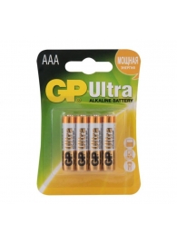 Батарейки алкалиновые GP Ultra Alkaline 24А AАA/LR03 - 4 шт. - Элементы питания - купить с доставкой в Иркутске