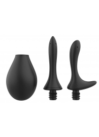 Черный анальный душ Nexus Anal Douche Set с 2 сменными насадками - Nexus Range - купить с доставкой в Иркутске