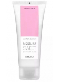 Смазка на водной основе Mixgliss Sweet с ароматом бабл-гам - 70 мл. - Mixgliss - купить с доставкой в Иркутске