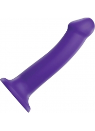 Фиолетовый фаллоимитатор-насадка Strap-On-Me Dildo Dual Density size L - 19 см. - Strap-on-me - купить с доставкой в Иркутске