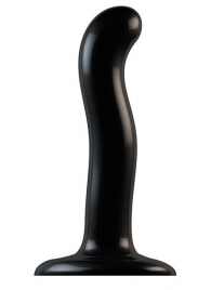 Черный фаллоимитатор-насадка Strap-On-Me P G spot Dildo size S - 16,4 см. - Strap-on-me - купить с доставкой в Иркутске