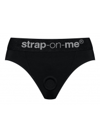 Черные трусики для насадок Heroine Lingerie Harness - size M - Strap-on-me - купить с доставкой в Иркутске