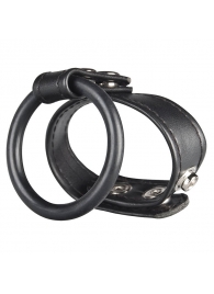 Двойное кольцо выносливости на пенис DUAL STAMINA RING - BlueLine - в Иркутске купить с доставкой