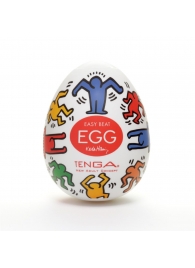 Мастурбатор-яйцо Keith Haring EGG DANCE - Tenga - в Иркутске купить с доставкой