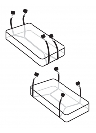 Фиксаторы для кровати WRAPAROUND MATTRESS RESTRAIN - Pipedream - купить с доставкой в Иркутске