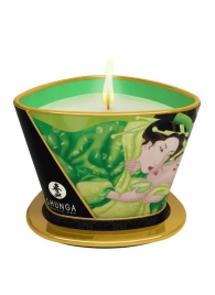 Массажная свеча Exotic Green Tea с ароматом зелёного чая - 170 мл. - Shunga - купить с доставкой в Иркутске