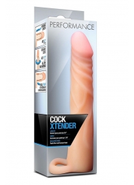 Телесная насадка на пенис Cock Xtender - 17,7 см. - Blush Novelties - в Иркутске купить с доставкой