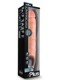 Телесная насадка-удлинитель 11.5 Inch Silicone Cock Sheath Penis Extender - 29,2 см. - Blush Novelties - в Иркутске купить с доставкой