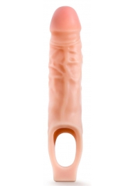 Телесная насадка на пенис 9 Inch Cock Sheath Extender - 22,2 см. - Blush Novelties - в Иркутске купить с доставкой