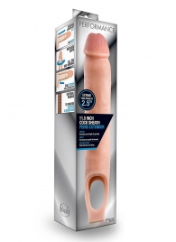 Телесная насадка на пенис 11.5 Inch Cock Sheath Penis Extender - 29,2 см. - Blush Novelties - в Иркутске купить с доставкой