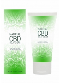 Крем-пролонгатор Natural CBD Delay Cream - 50 мл. - Shots Media BV - купить с доставкой в Иркутске