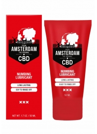 Пролонгирующий лубрикант Numbing CBD from Amsterdam - 50 мл. - Shots Media BV - купить с доставкой в Иркутске