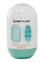 Бирюзовый мастурбатор-яйцо Twist Angel - Baile - в Иркутске купить с доставкой