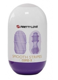 Сиреневый мастурбатор-яйцо Smooth Stripes - Baile - в Иркутске купить с доставкой