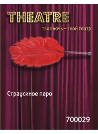 Красное страусовое пёрышко - ToyFa - купить с доставкой в Иркутске