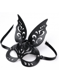 Черная ажурная маска  Зайка  с ушками - Crazy Handmade - купить с доставкой в Иркутске