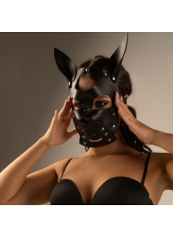 Черная маска  Собака  с ушками - Crazy Handmade - купить с доставкой в Иркутске