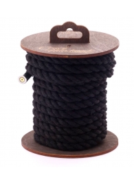 Черная хлопковая веревка для бондажа на катушке - 5 м. - Crazy Handmade - купить с доставкой в Иркутске