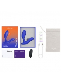 Синий анальный вибратор We-Vibe Vector+ - We-vibe - в Иркутске купить с доставкой
