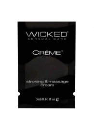 Крем для массажа и мастурбации Wicked Stroking and Massage Creme - 3 мл. - Wicked - купить с доставкой в Иркутске