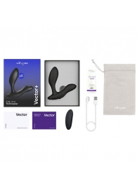 Черный анальный вибратор We-Vibe Vector+ - We-vibe - в Иркутске купить с доставкой