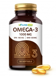 Пищевая добавка SuperCaps OMEGA-3 - 50 капсул (1000 мг) - SuperCaps - купить с доставкой в Иркутске