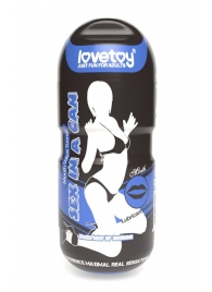 Мастурбатор-ротик с вибрацией Sex In A Can Mouth Lotus Tunnel - Lovetoy - в Иркутске купить с доставкой